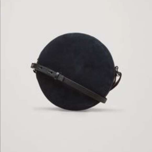 navy circle bag